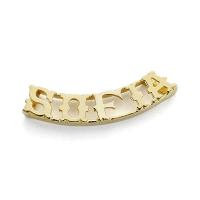 18K COLGANTE NOMBRE PERSONALIZADO 5 LETRAS