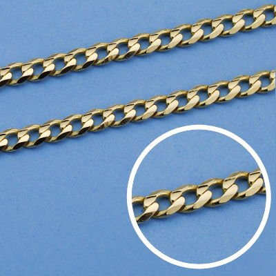 18K CADENA BARBADA 60 CM. 3.8 MM. 18.50 GRS.