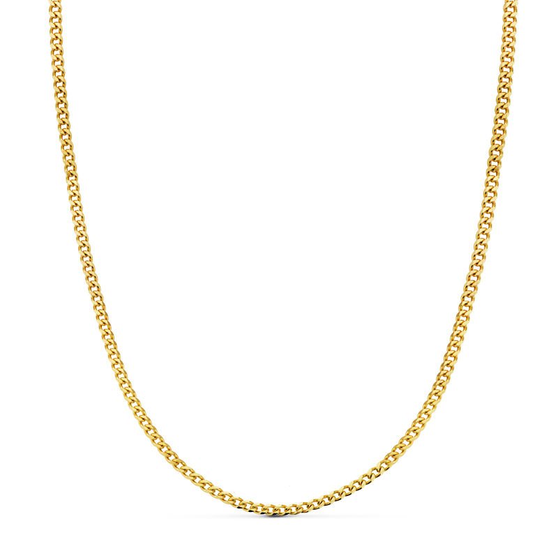 18K CADENA BARBADA MACIZA 60CM. 3MM. 20,60 GRS