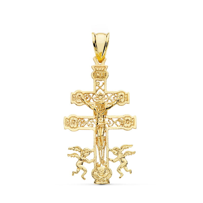 CRUZ CARAVACA. 35 X 19 MM. 3,00 GRS.