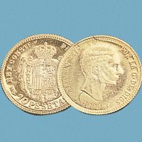 MONEDA ALFONSINA 19 MM. 3,20 GRS.