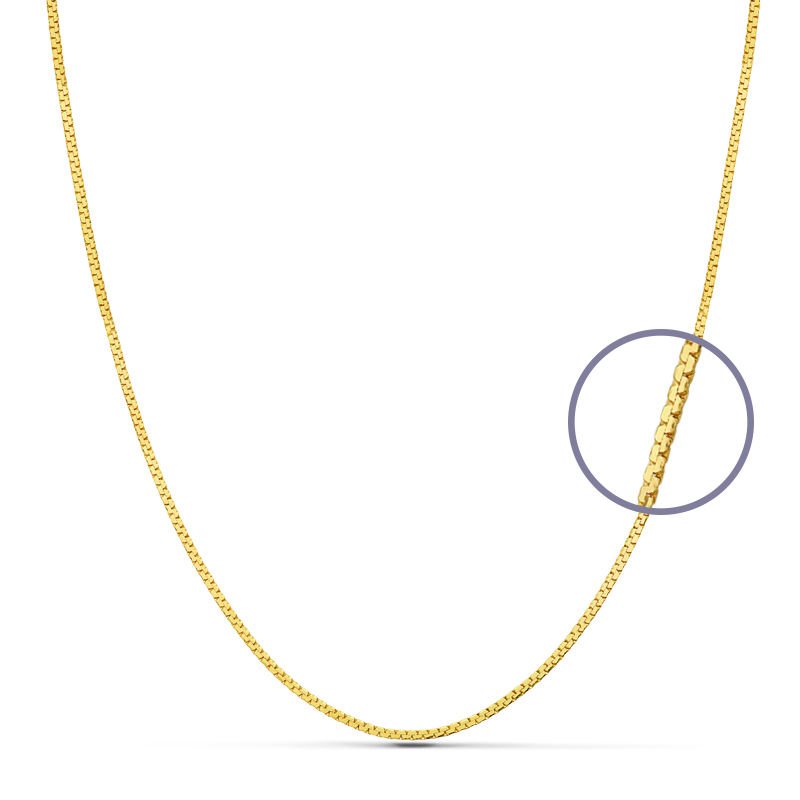 18K CADENA PLANA 45 CM. 1 MM. 2.60 GRS.