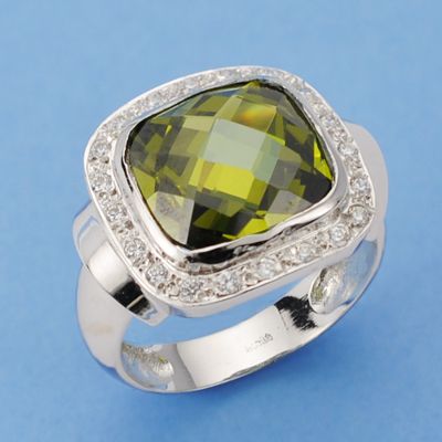 18K SORTIJA ORO BLANCO PIEDRA O TURQUESA.