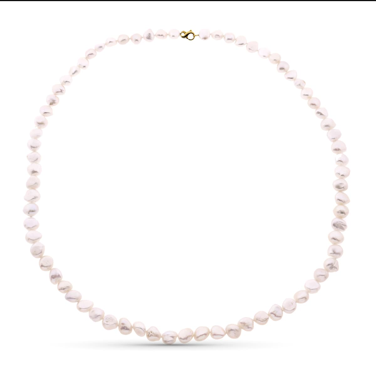 18K COLLAR PERLA CULTIVADA BARROCA 90 CM CIERRE MOSQUETON