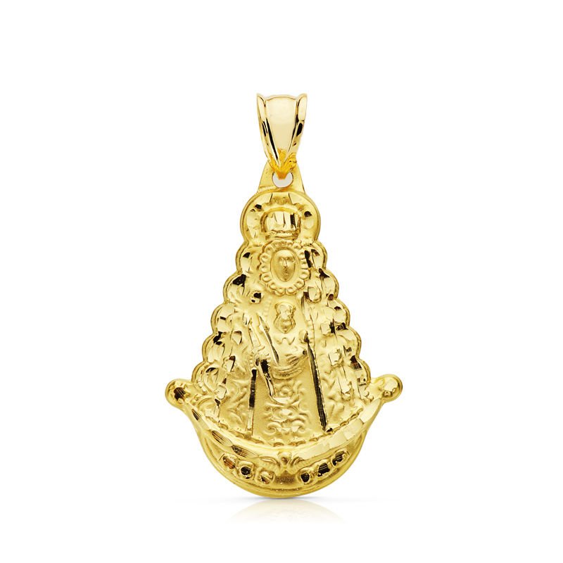 9K VIRGEN DEL ROCIO SILUETA 31 X 21 MM