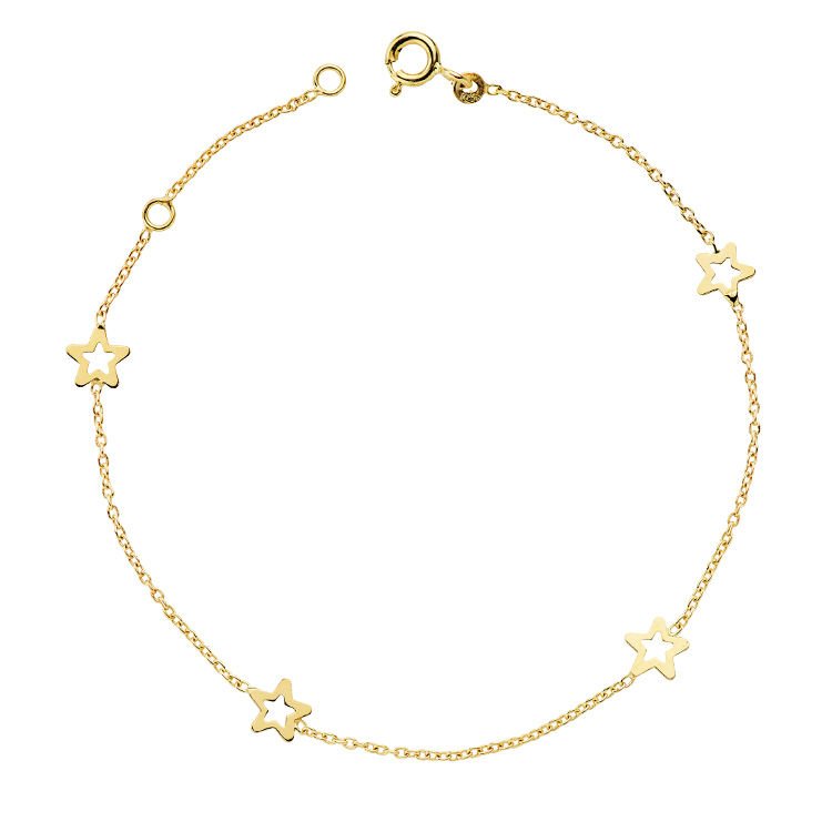 18K PULSERA ESTRELLAS 18,5 CM. 1,35 GR.