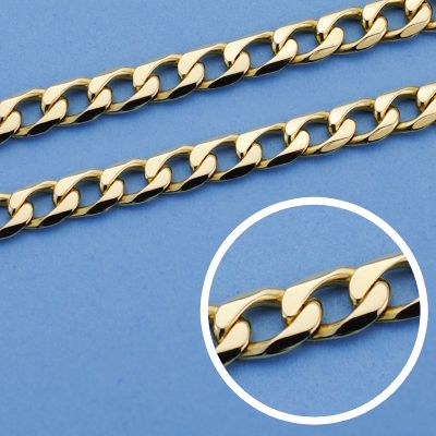 18K CADENA BARBADA 60 CM. 4.8 MM. 35.00 GRS.