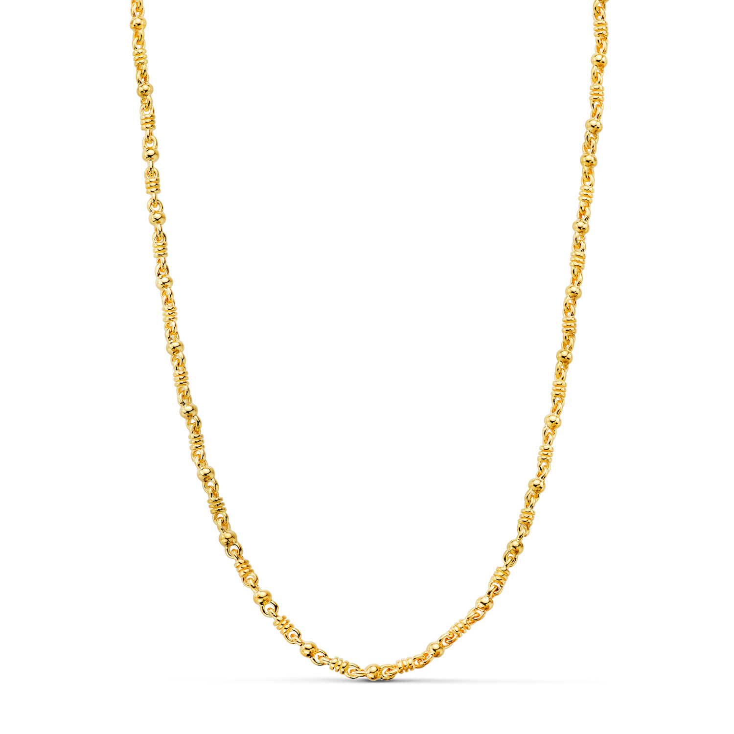 18K CADENA MACIZA. 60CM. 2.5 MM. 25.15GR.