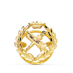 18K INSIGNIA ORO AMARILLO FILOSOFIA.  15 X 15 MM