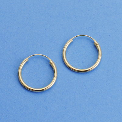 18K AROS HUECOS TUBO 14 X 1.5 MM.