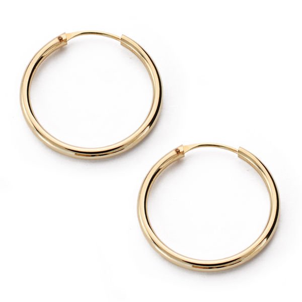 18K AROS REDONDO ABRIDOR. 18 X 1.5 MM.