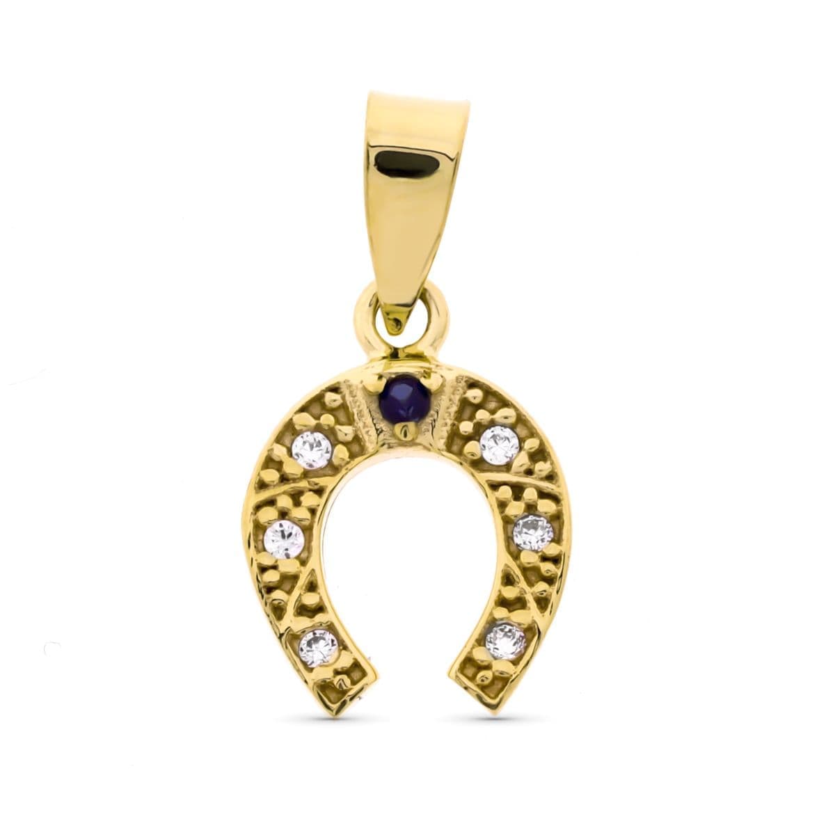 18K COLGANTE ORO AMARILLO HERRADURA. 16 X 11 MM.